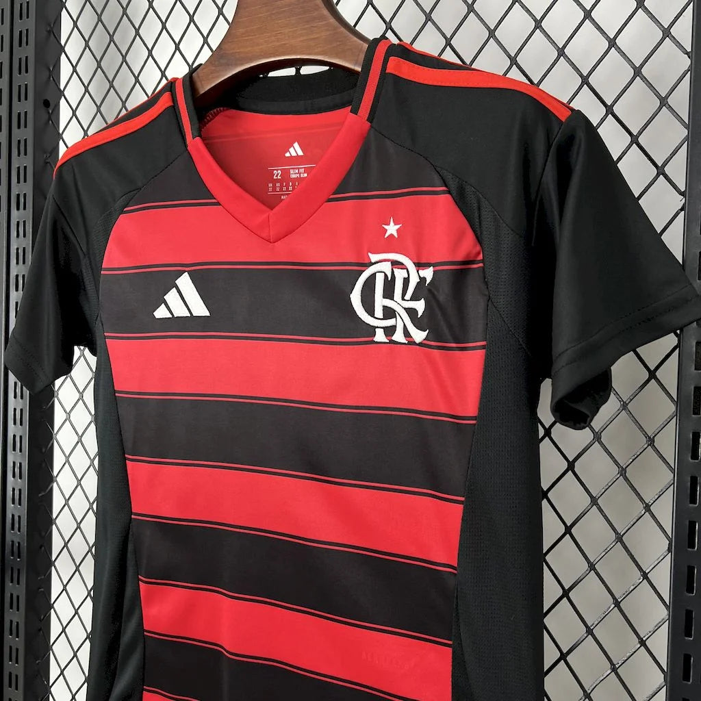 2025/2026 Flamengo Home Football Jersey 1:1 Kids Size