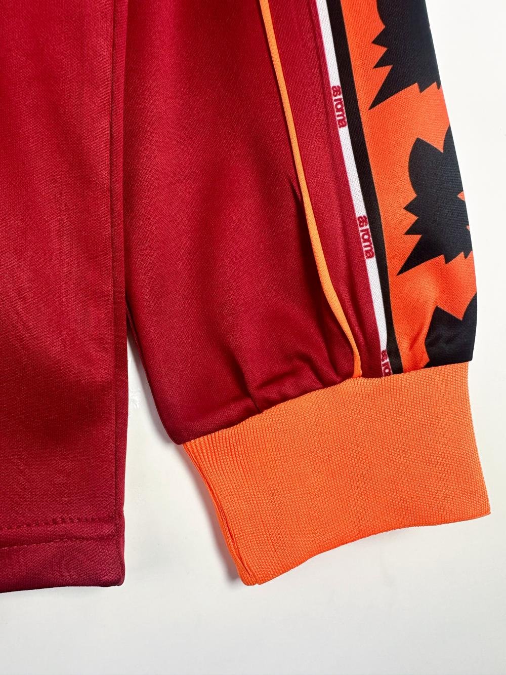 1998-1999 Retro Long Sleeve Roma Home Soccer Jersey 1:1