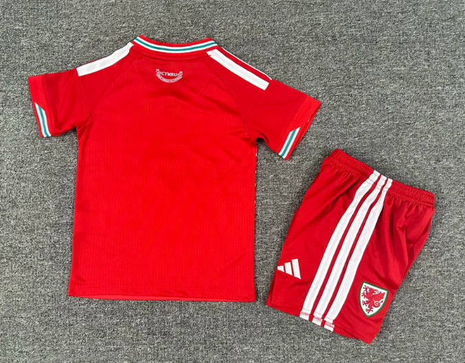 2026 Wales Home Football Shirt 1:1 Kids Size