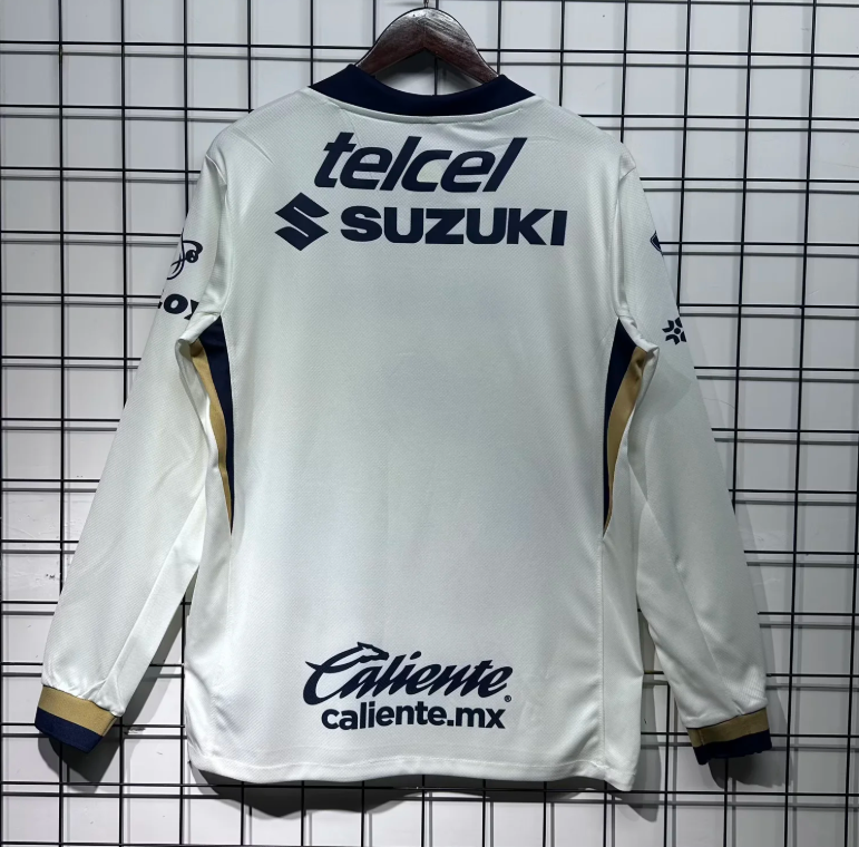 2025/2026 Long Sleeve Pumas UNAM Home Football Shirt 1:1