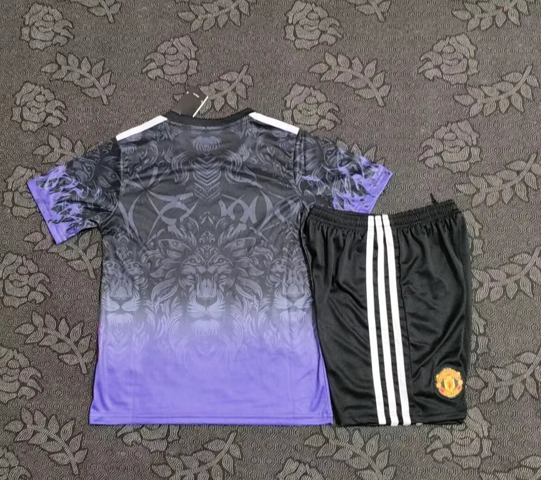 2025/2026 Manchester United Lion Training Suit Football Shirt 1:1 Kids Size