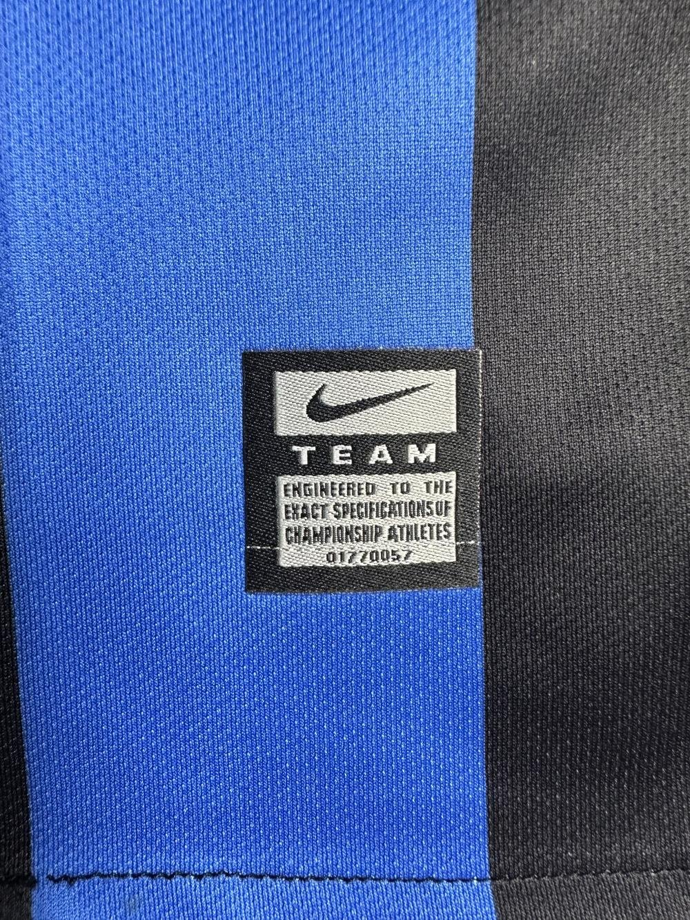 2009/2010 Retro Long Sleeve Inter Milan Home Football Jersey 1:1