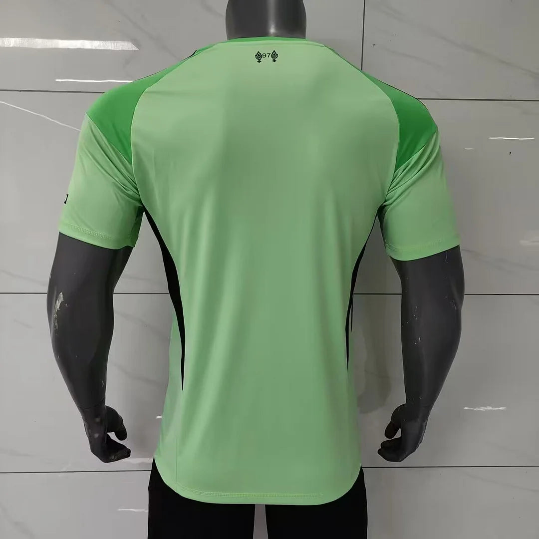 2025/2026 Player Version Liverpool Goalkeeper Green Football Jersey 1:1
