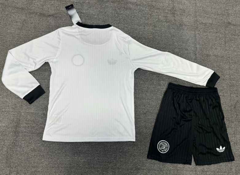 2025/2026 Long Sleeve Germany 125th Anniversary Edition White Football Jersey 1:1 Kids Size