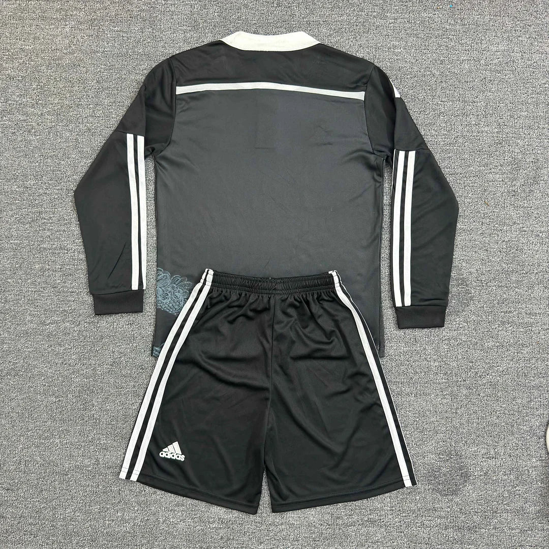 2014/2015 Retro Long Sleeve Real Madrid Third Away Football Shirt 1:1 Kids Size