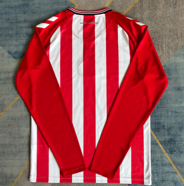 2025/2026 Long Sleeve Sunderland AFC Home Football Jersey 1:1
