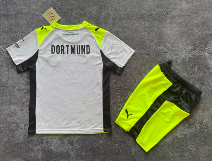 2025/2026 Dortmund Away Football Jersey 1:1 Kids Size