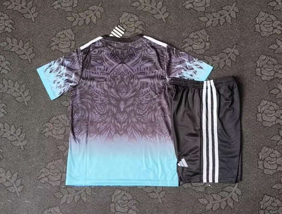 2025/2026 Liverpool Special Edition Gray and Blue Football Jersey 1:1 Kids Size