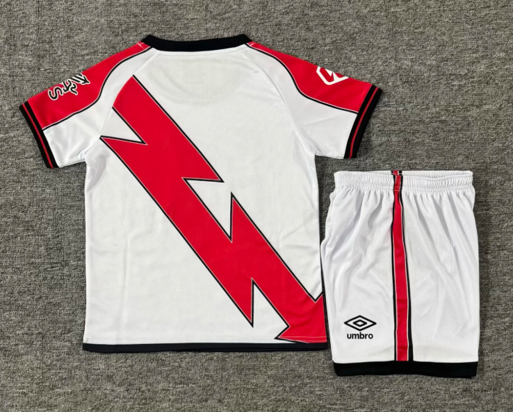 2025/2026 Vallecano Home Football Jersey 1:1 Quality Thai Kids Size