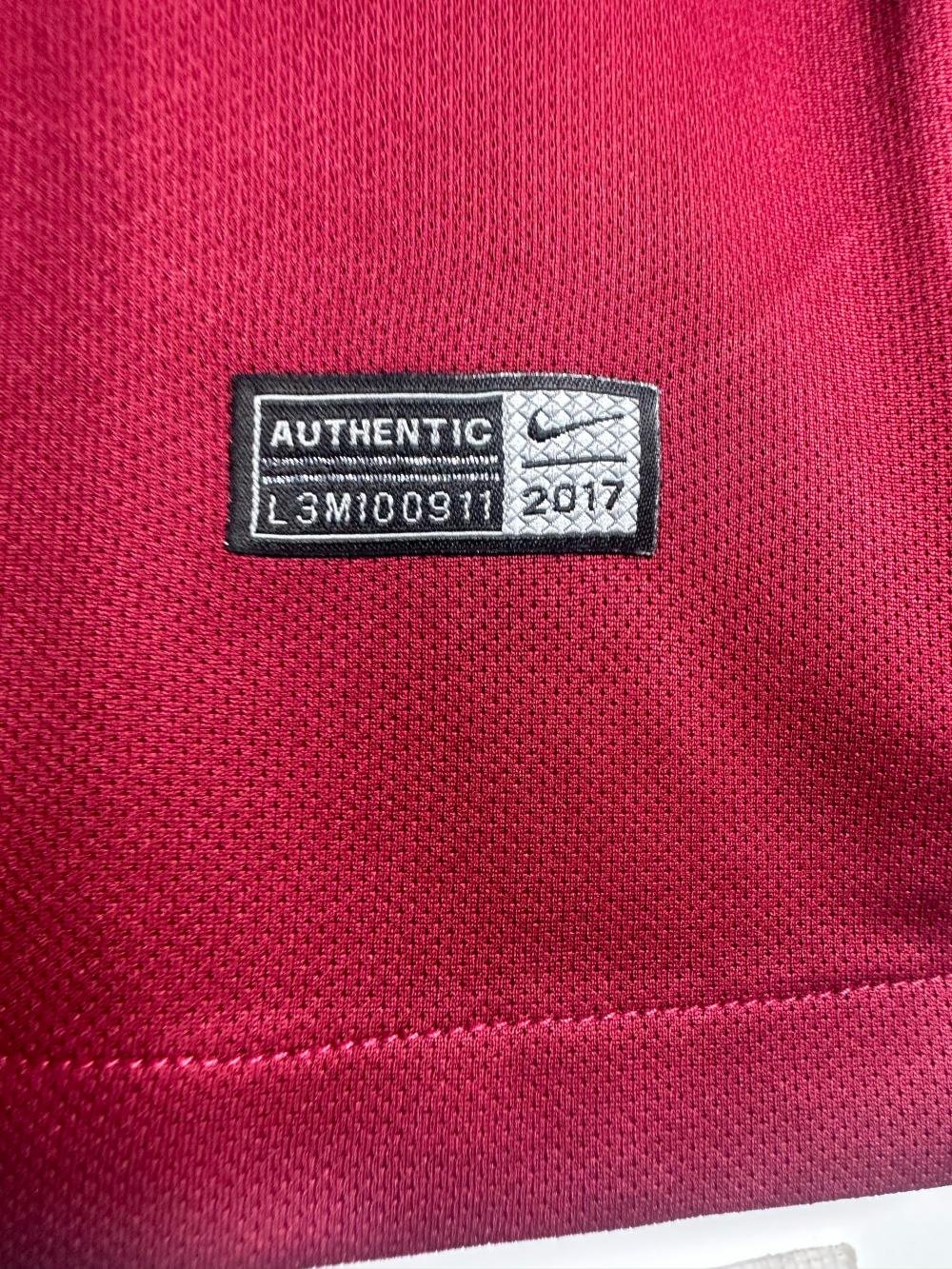 2017-2018 Retro Long Sleeve Roma Home Soccer Jersey 1:1