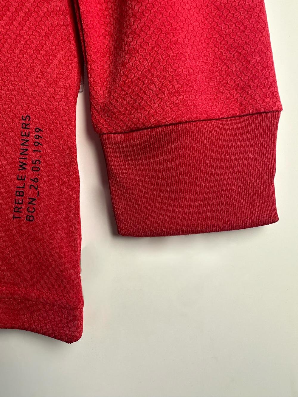 2019-2020 Retro Long Sleeve Manchester United Home Football Shirt 1:1