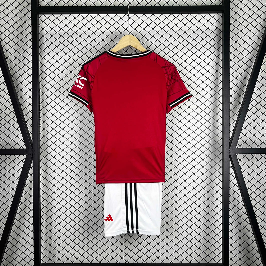 2025/2026 Manchester United Home Football Jersey 1:1 Kids Size
