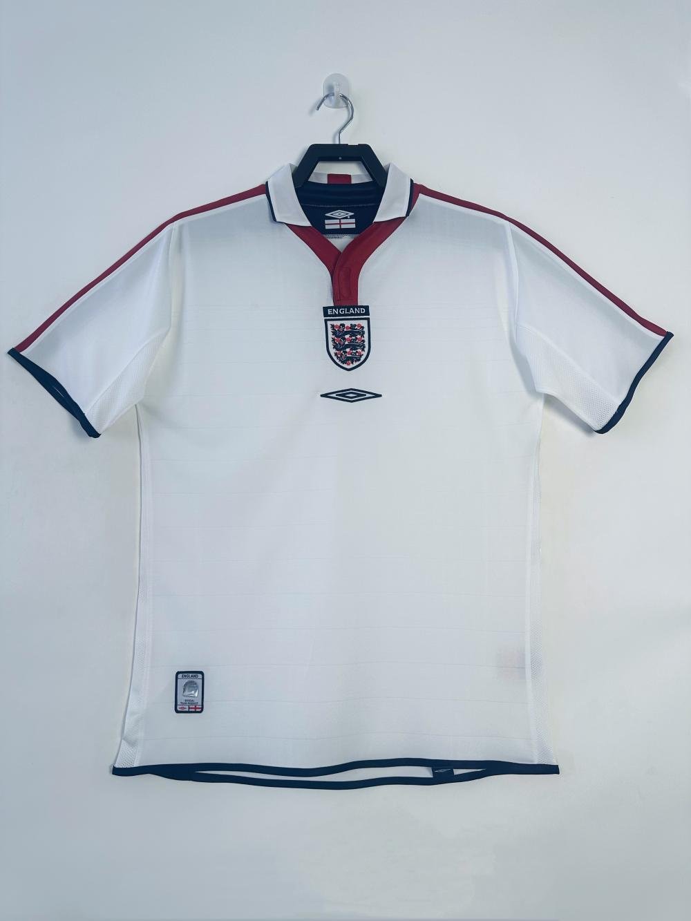 2004 Retro England Home Soccer Jersey 1:1