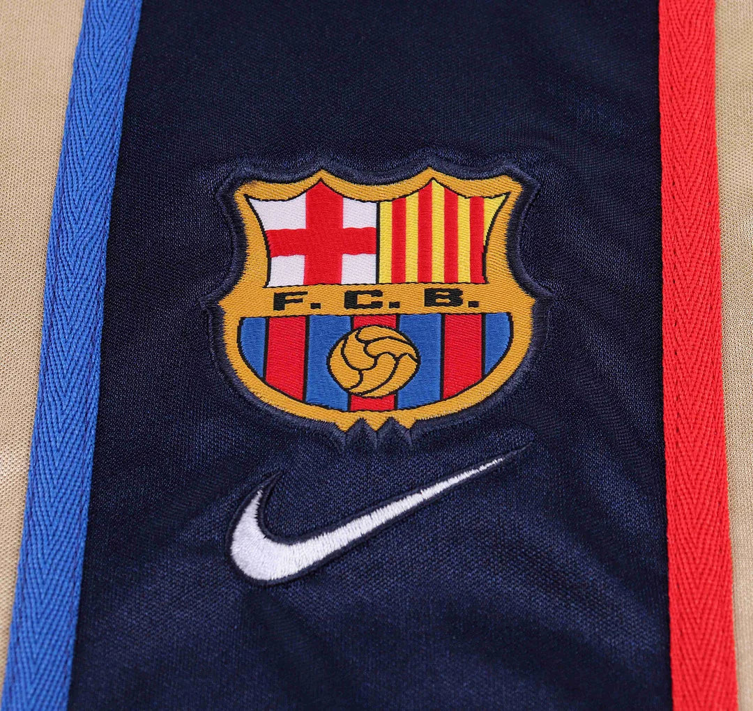2001-2002 Retro Barcelona Away Football Shirt 1:1 Kids Size