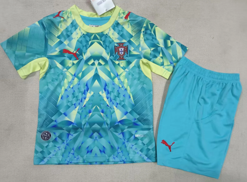 2026 Portugal Goalkeeper Football Jersey 1:1 Kids Size