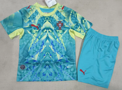 2026 Portugal Goalkeeper Football Jersey 1:1 Kids Size
