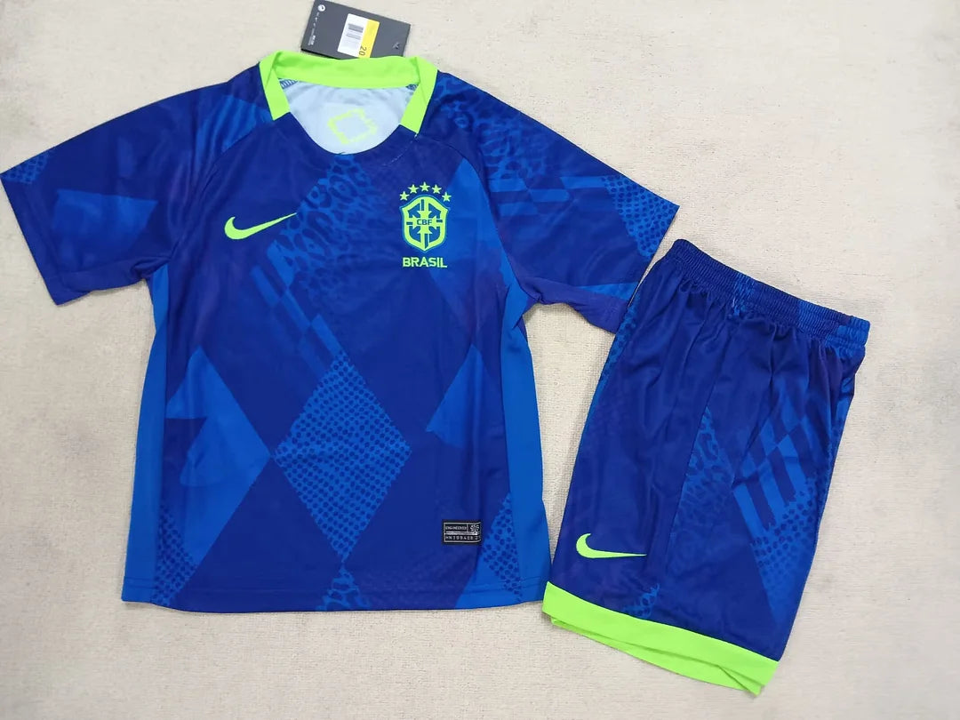 2025/2026 Brazil Away Football Shirt 1:1 Kids Size