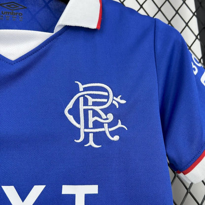 2025/2026 Rangers Home Football Shirt 1:1 Kids Size