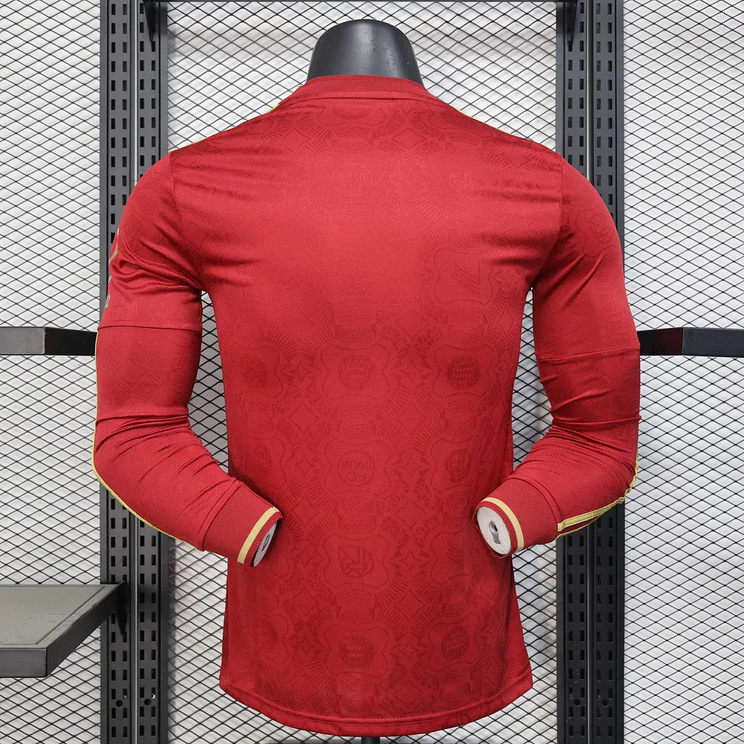 2025-2026 Long Sleeves Bayern Munich 125th Anniversary Edition Player Version Football Shirt 1:1
