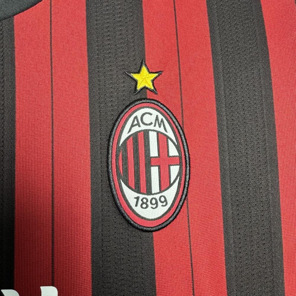 2013/2014 Retro Long Sleeve AC Milan Home Football Shirt 1:1