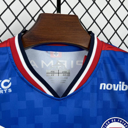 2025/2026 Cruz Azul Home Football Shirt 1:1 Kids Size