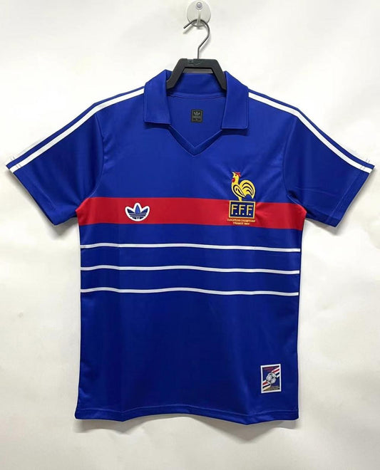 1984 Retro France Home Football Shirt 1:1