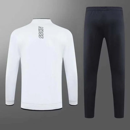 2024 Napoli Long Zipped Jacket white Football Shirt 1:1 Set