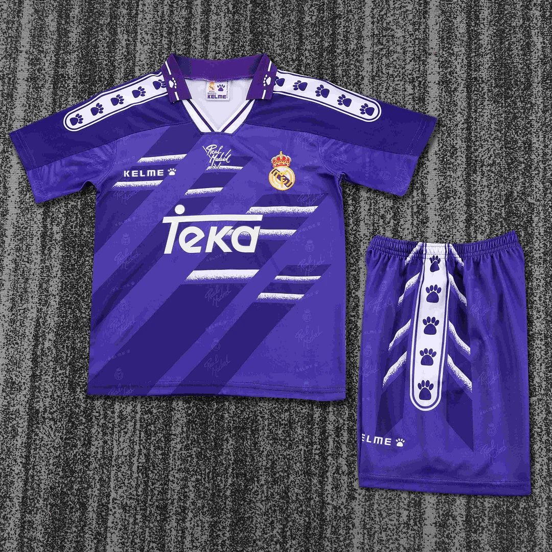 1994-1996 Retro Real Madrid Away Football Shirt 1:1 Kids Size