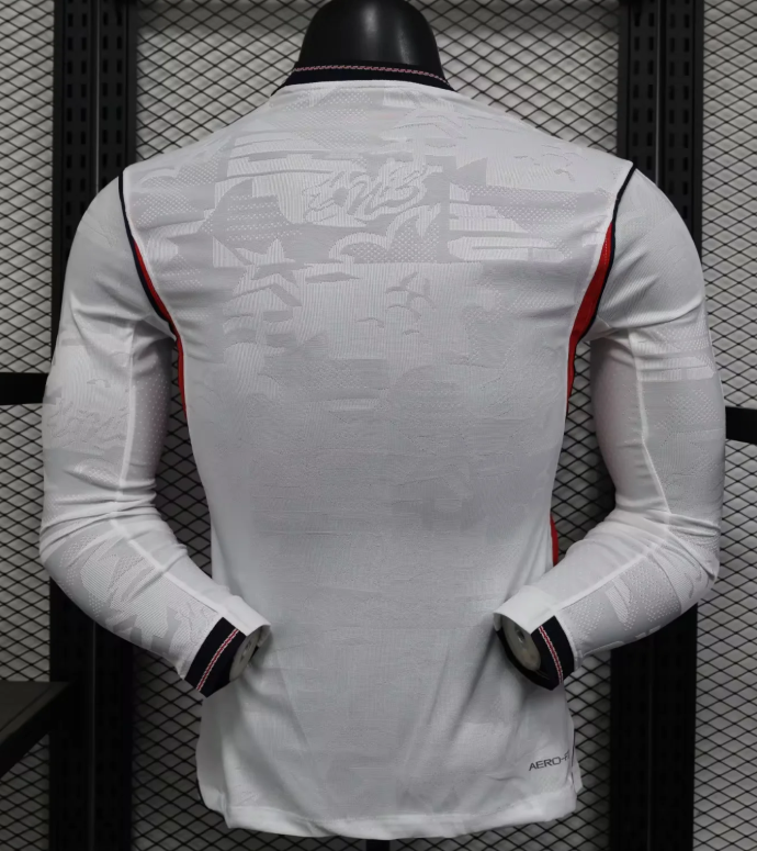 2026 Long Sleeve Player Version England Home Football Jersey 1:1