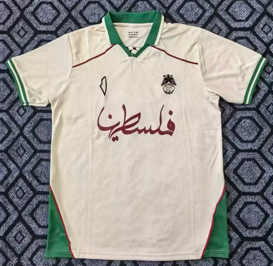 2025/2026 Palestine Yellow Green Collar Football Shirt 1:1