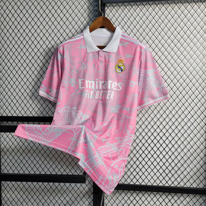 2023/2024 Real Madrid Chinese Dragon Pink Football Shirt 1:1