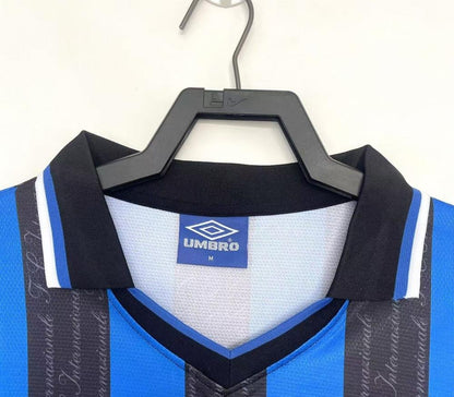 1997/1998 Retro Long Sleeve Internazionale Milan Home Football Jersey 1:1