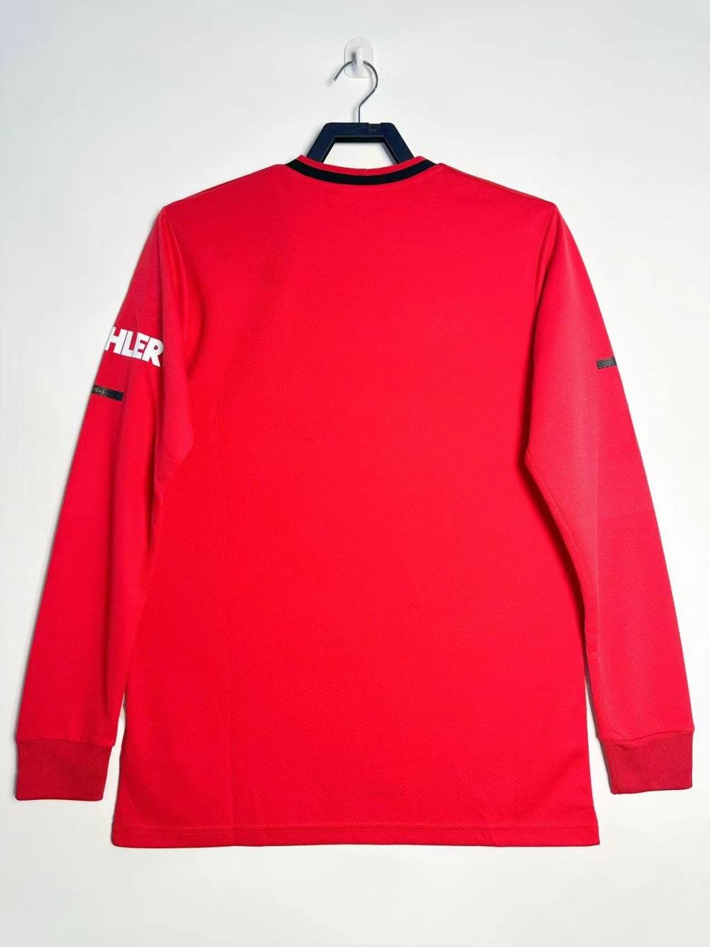 2019-2020 Retro Long Sleeve Manchester United Home Football Shirt 1:1
