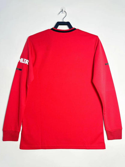 2019-2020 Retro Long Sleeve Manchester United Home Football Shirt 1:1