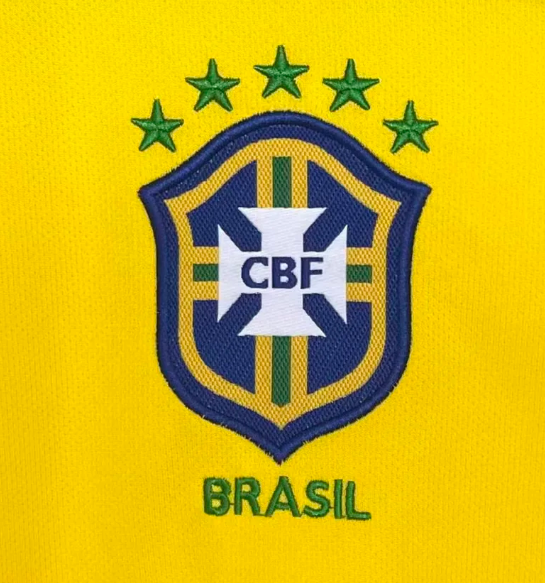 2004 Retro Long Sleeve Brazil Home Football Jersey 1:1