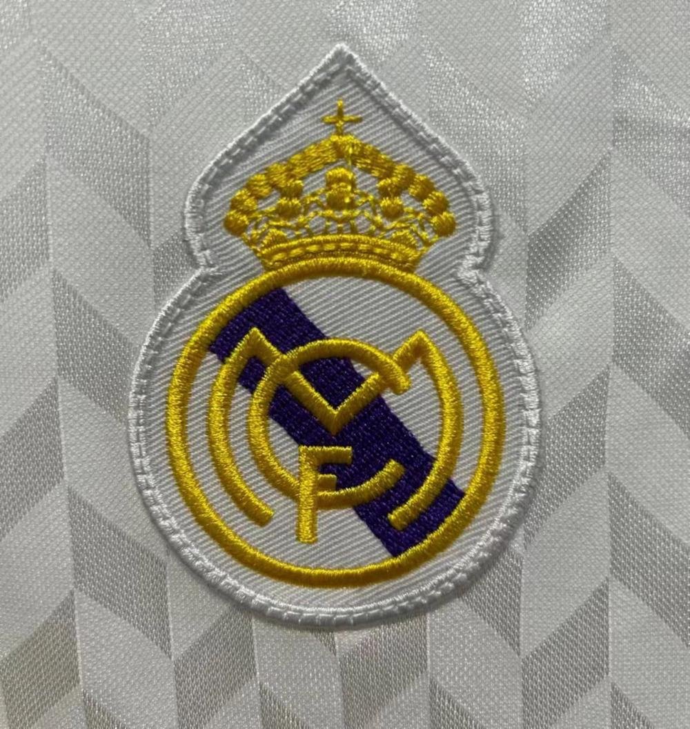 1986/1987 Retro Real Madrid Home Soccer Jersey 1:1
