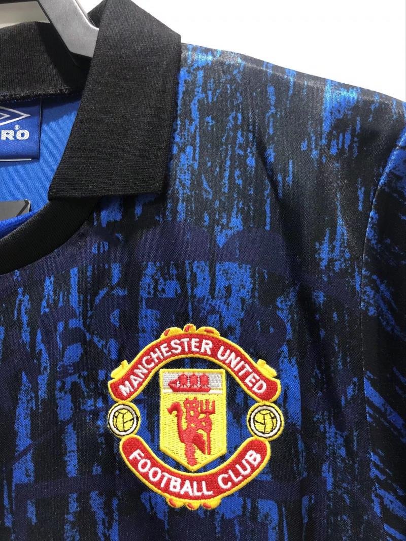 1993 Retro Manchester United blue Football Shirt 1:1