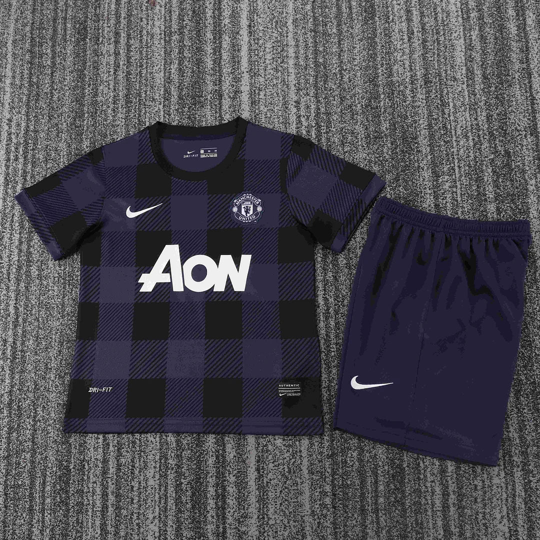 2013-2014 Retro Manchester United Away Football Shirt 1:1 Kids Size