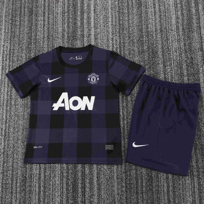 2013-2014 Retro Manchester United Away Football Shirt 1:1 Kids Size