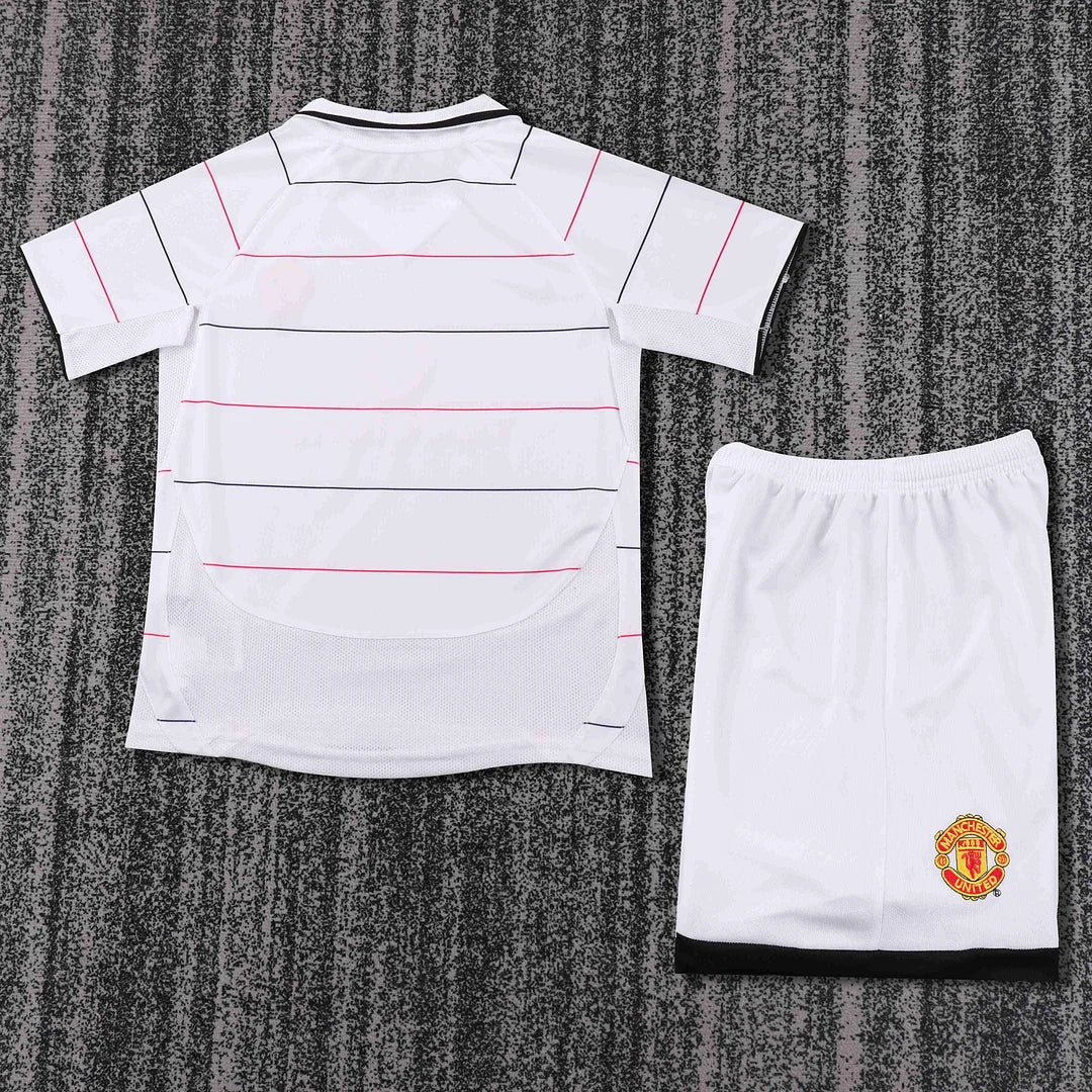 2003-2005 Retro Manchester United Away Football Shirt 1:1 Kids Size