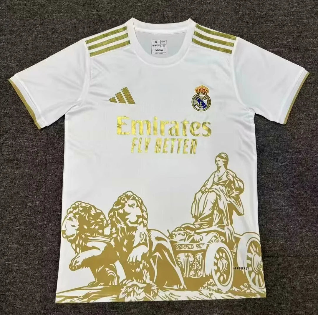 2025/2026 Real Madrid Special Edition Gold Football Jersey 1:1