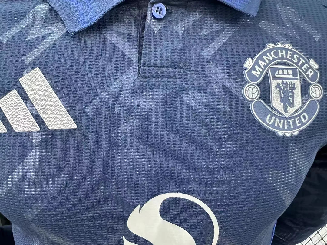 2024/2025 Player Version Manchester United Away Long Sleeve Football Shirt 1:1