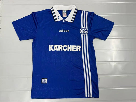 1996-1997 Retro Schalke 04 Home Football Jersey 1:1