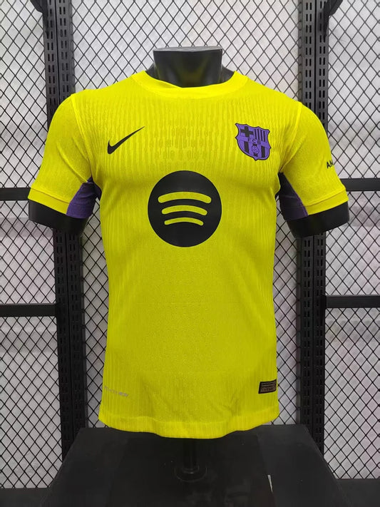 2025/2026 Player Version Barcelona Away Yellow Football Jersey 1:1
