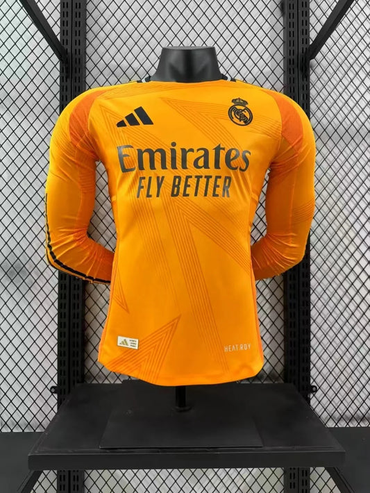 2024/2025 Player Version Real Madrid Away Long Sleeve Jersey 1:1
