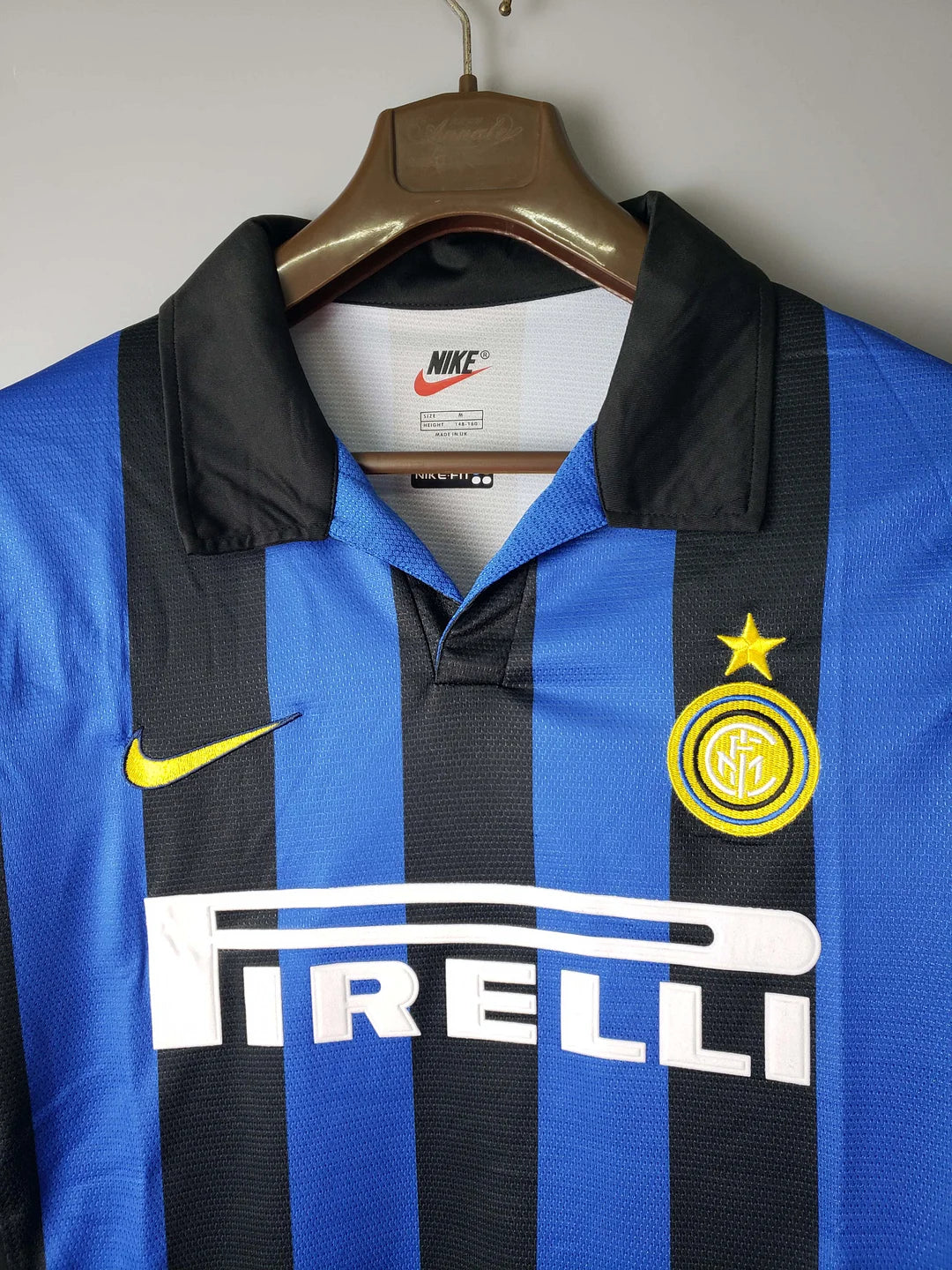 1998/1999 Retro Long Sleeve Internazionale Milan Home Football Jersey 1:1