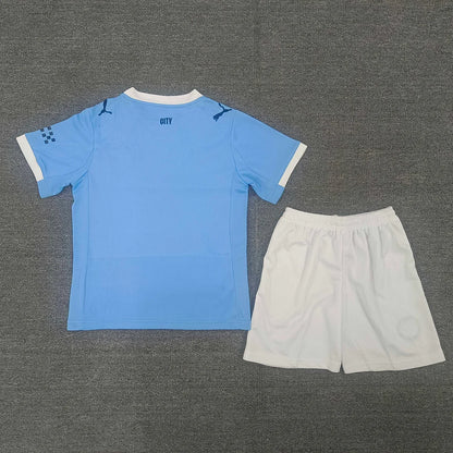 2025/2026 Manchester City Home 01 Football Jersey 1:1 Kids Size