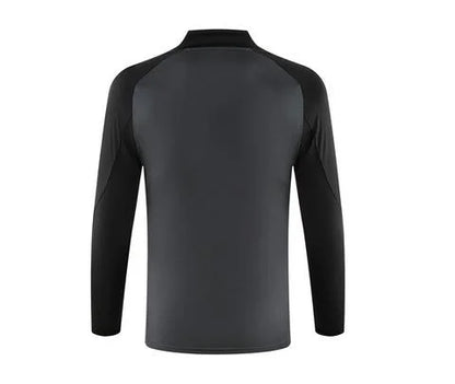 2024/2025 Manchester United Half-Pull Training Suit Dark Gray Football Shirt 1:1 Set