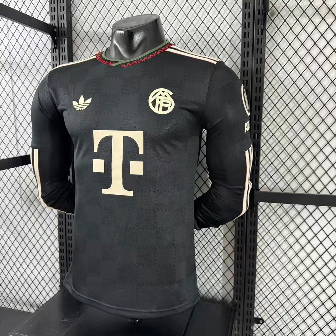 2025/2026 Long Sleeves Player Version Bayern Munich Third Away Football Shirt 1:1