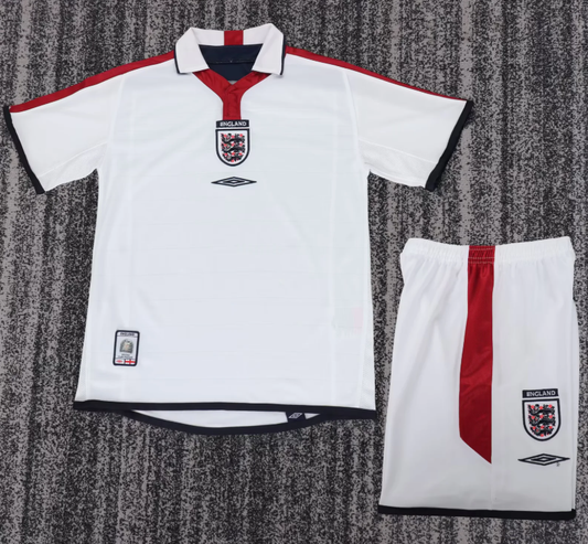 2004 Retro England Home Football Shirt 1:1 Kids Size